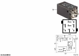フューエル ポンプ間欠制御リレー diagram for BMW 5 Series E39 M5