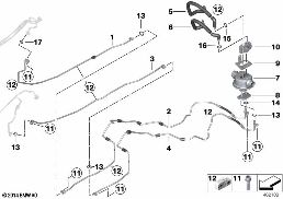 Σωλήνες ψυκτικού συστ.κλιματισμ.υβριδικ. diagram for BMW 5 Series F10 LCI Hybrid 5