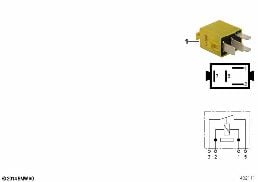 繼電器 微型繼電器 接合開關 黃色 diagram for BMW 3 Series E36 M3
