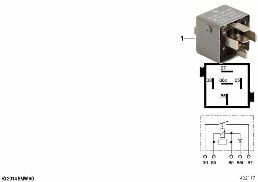 RELAY, DIODE RELAY diagram for BMW 3 Series E36 325td
