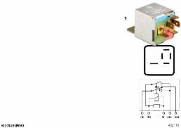 RELAY FOR TILT SUNROOF diagram for BMW 3 Series E36 325i