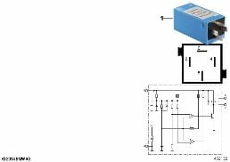RELAY FOR FAN ENGAGEMENT DELAY diagram for BMW 3 Series E36 325i