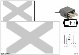 RELAY, MINI PDT, GRAY diagram for BMW Z3 E36 1.9