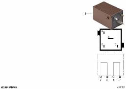 RELAY, BRIDGE - CONNECTION PLUG diagram for BMW 3 Series E36 325i