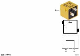 RELAY, BRIDGE - CONNECTION PLUG diagram for BMW 3 Series E46 318i