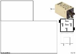Relais pontet - connecteur diagram for BMW 7 Series E38 750iLS