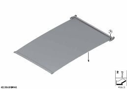 PANORAMA GLASS ROOF, ROLLER diagram for BMW X1 F48 20dX