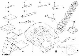 CAR TOOL/LIFTING JACK diagram for BMW Z3 E36 2.8