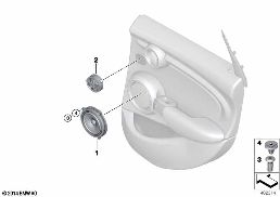 SINGLE PARTS F REAR DOOR HIFI SYSTEM