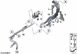 COOLANT HOSES FOR AUXILIARY HEATER