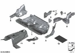 SOUND INSULATING REAR diagram for BMW 4 Series F33 440iX