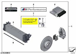 POWER KIT NOT FOR M PERFOR SPORT BRAKES diagram for BMW 3 Series F30 330dX