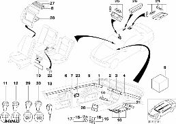 INDIVIDUAL YEW WOOD CLUB diagram for BMW 7 Series E38 730i