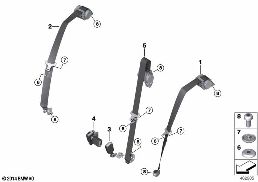 SAFETY BELT REAR