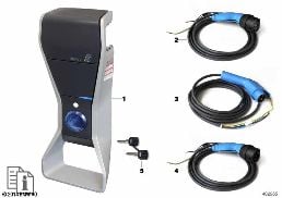 Ανταλλακτικά εξαρτήματα Wallbox Pure diagram for BMW 3 Series F30 LCI 330e