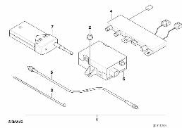 Kit de montage telecde chauffage auxil. diagram for BMW 5 Series E39 525td