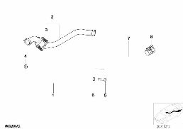 Pot catalytique Diesel diagram for BMW 5 Series E39 525td