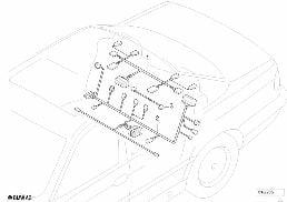 Faisceau de cables p siege arriere diagram for BMW 7 Series E38 750iLS