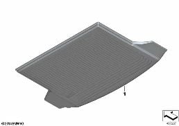 FITTED LUGGAGE COMPARTMENT MAT diagram for BMW 5 Series F10 LCI 535i