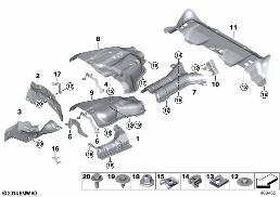 Isı yalıtımı diagram for BMW X6 F16 28iX