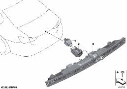 REVERSING CAMERA diagram for BMW 7 Series G12 740LdX