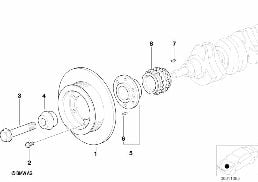 BELT DRIVE-VIBRATION DAMPER diagram for BMW 3 Series E36 323i