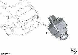 Backkamera diagram for BMW X1 F48 LCI 20iX