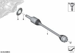 Arbre de sortie diagram for BMW X1 F48 LCI 20iX