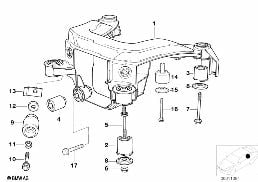 REAR AXLE CARRIER diagram for BMW 3 Series E36 320i