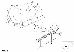 A4S 270R/310R SELECTOR ROD/TRANSM.SWITCH diagram for BMW 3 Series E46 318i