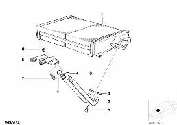 HEATER RADIATOR BEHR diagram for BMW 3 Series E36 316i 1.6