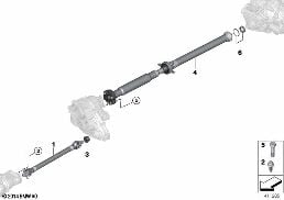 Arbre transmiss. toutes roues/Ecrou noyé diagram for BMW X5 M F85 X5 M
