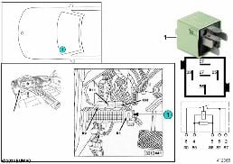 RELAY, STARTER LOCKOUT MODULE K1W diagram for BMW 3 Series E36 325i
