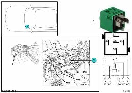 RELAY, DOUBLE RELAY MODULE N21 diagram for BMW 3 Series E36 325i