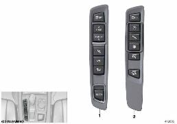 OPERATING UNIT, CENTER CONSOLE diagram for BMW X5 F15 30dX
