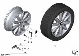 MINI LA WHEEL PROPELLER SPOKE 503 - 17''