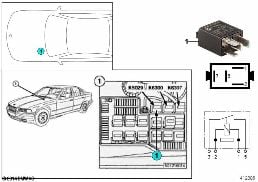 RELAY FOR AIR PUMP K5029 diagram for BMW 3 Series E36 325i