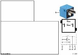 RELAY FOR DOOR LOCK HEATER K29Y diagram for BMW 3 Series E36 325i