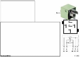 RELAY FOR STARTER LOCKOUT K6324 diagram for BMW 3 Series E36 325i