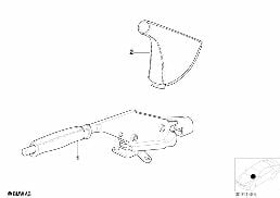 Levier frein à main individ./recouvrem. diagram for BMW 5 Series E39 525td