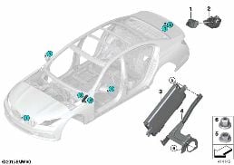 SURROUND VIEW diagram for BMW 7 Series G12 740LdX