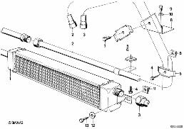 ENGINE OIL COOLING diagram for BMW 7 Series E23 728i
