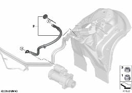 蓄電池導線 / 起動輔助導線 diagram for BMW X5 F15 40eX
