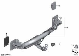 Römork bağlantısı elektrikli dönebilir diagram for BMW X5 F15 35iX