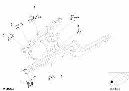 Support de châssis avant droit diagram for BMW 5 Series E39 525td