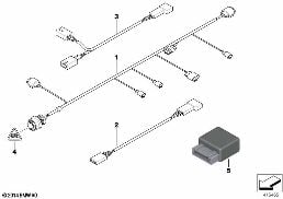 Diverse extrakabelsats diagram for BMW 3 Series E46 320Cd