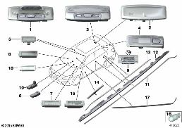 VARIOUS LAMPS diagram for BMW 2 Series F46 Gran Tourer 220i