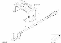 SINGLE COMPONENTS CD-CHANGER diagram for BMW Z3 E36 2.8
