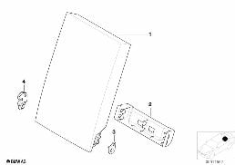 REAR SEAT CENTER ARMREST diagram for BMW 3 Series E36 323i