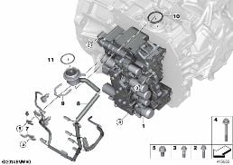 GA6F21AW VALVE BODY AND MOUNTED PARTS diagram for BMW MINI Countryman F60 Cooper